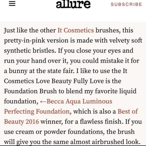 IT Love Foundation Makeup Brush | Cosmetics ~NEW~ - Picture 7 of 11